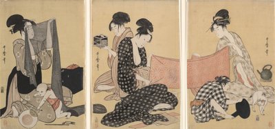 Needlework by Kitagawa Utamaro