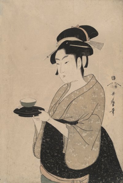 Okita, a Teahouse Girl by Kitagawa Utamaro