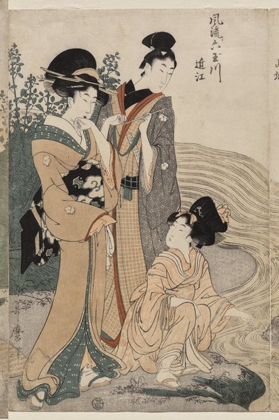 Omi Province from the series Fashionable Six Jewel Rivers by Kitagawa Utamaro