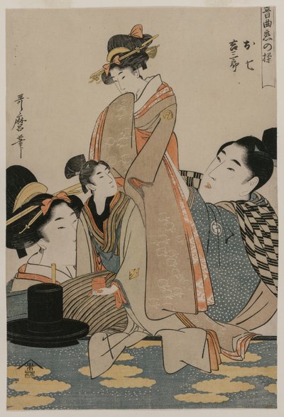 Oshichi and Kichisaburo from the Series Music on the Theme of Constancy in Love by Kitagawa Utamaro
