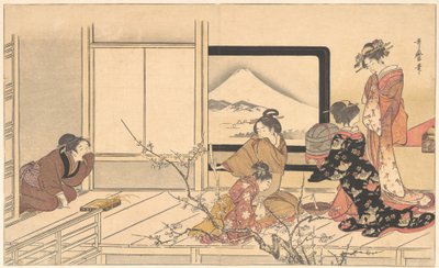Preparing Food for the Warbler by Kitagawa Utamaro
