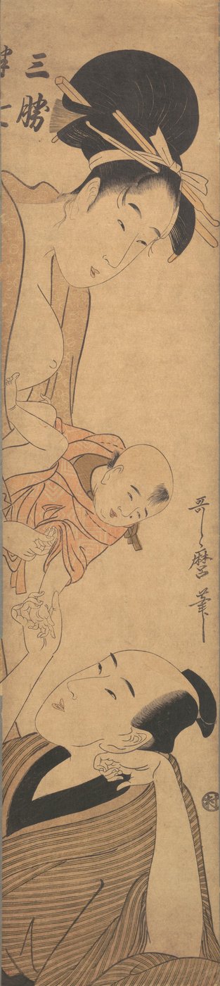 Sankatsu and Hanshichi by Kitagawa Utamaro
