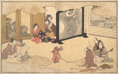 Seeing a Performance, 1789 by Kitagawa Utamaro