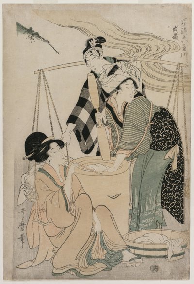 Settsu Province from the series Fashionable Six Jewel Rivers, c. 1804 by Kitagawa Utamaro