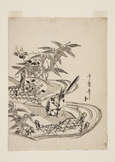Sparrow by Kitagawa Utamaro