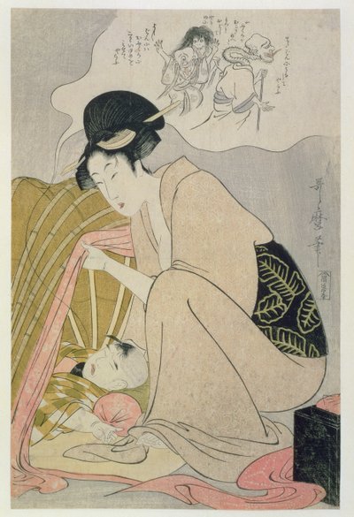 Child Having a Nightmare by Kitagawa Utamaro
