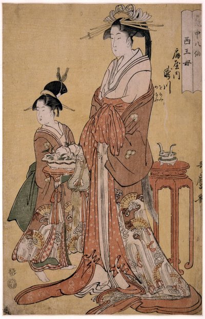 Takigawa of the Ogiya Eight, from the series Immortals in the Art of Love by Kitagawa Utamaro