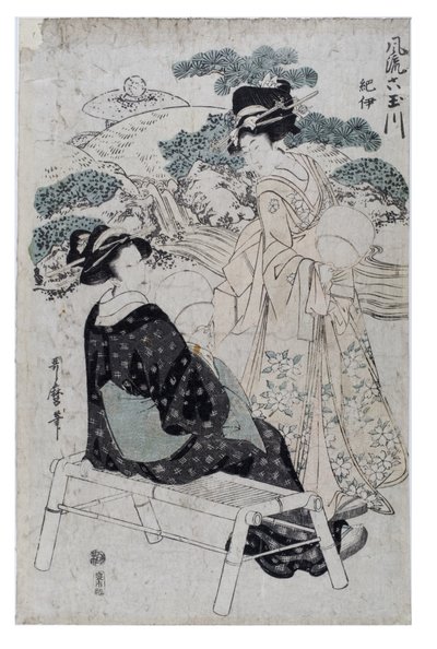 The Elegant Six Jewel Rivers by Kitagawa Utamaro