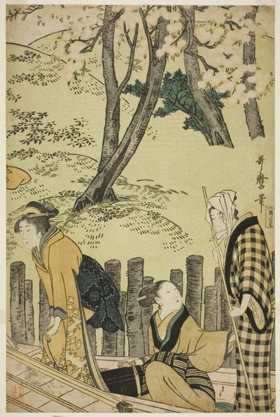 The Embankment at Mimeguri by Kitagawa Utamaro