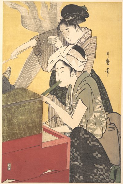 The Kitchen by Kitagawa Utamaro