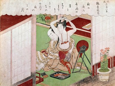 The toilet of the elegante by Kitagawa Utamaro
