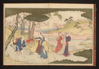 Two Ladies Flower-Viewing at Kyoto by Kitagawa Utamaro