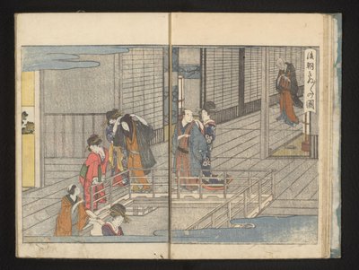 Departing guests by Kitagawa Utamaro