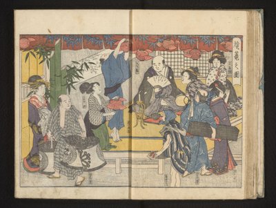 Preparations for the Lantern Festival by Kitagawa Utamaro
