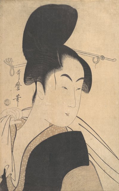 Woman after a Bath, ca. 1795 by Kitagawa Utamaro