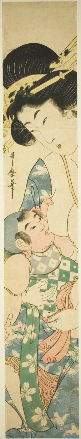 Mother Nursing Child by Kitagawa Utamaro II