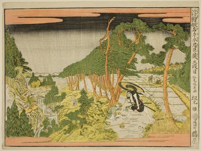 Act V (Godanme), from the series "Perspective Pictures of the Storehouse of Loyal Retainers" by Kitao Masayoshi