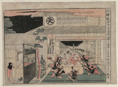 Chushingura: Act X from the Series Perspective Pictures for The Treasure House of Loyalty by Kitao Masayoshi