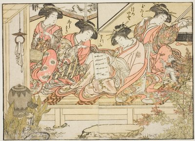 Courtesans of Matsubaya, from the book Mirror of Beautiful Women of the Pleasure Quarters, vol. 2 by Kitao Shigemasa
