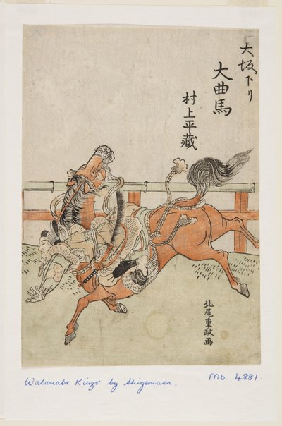 Osaka Circus: Murakami Heizō by Kitao Shigemasa