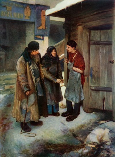 Paying a Visit to their Son, 1894, 1965 by Klavdi Vasilevich Lebedev