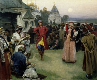 Dance by Klavdiy Vasilievich Lebedev