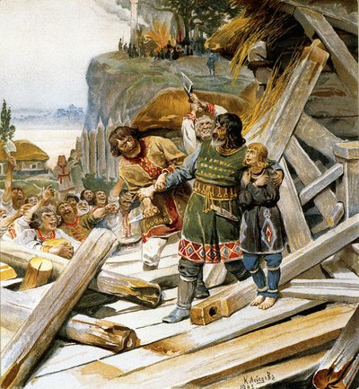 Saint Theodore the Varangian by Klavdiy Vasilievich Lebedev