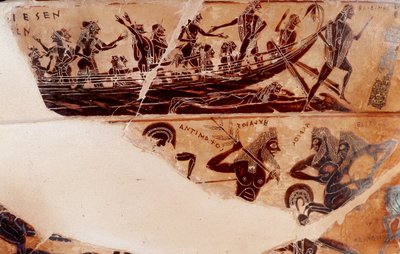 Debarkment from Theseus to Delos (detail) - 