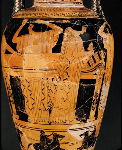 Prothesis, the Laying Out of the Corpse by Kleophrades Painter (fl.500 475 BC)