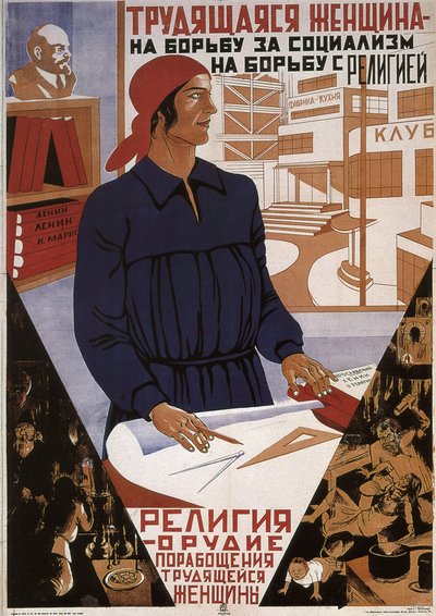 Working Woman in the Struggle for Socialism, Struggle Against Religion by Klinch