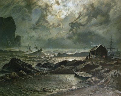 Storm on the Norwegian Coast by Knud Andreassen Baade