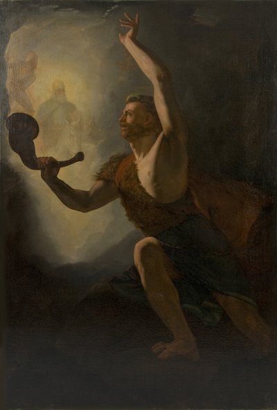 Heimdall Summons the Gods to Battle by Knud Baade