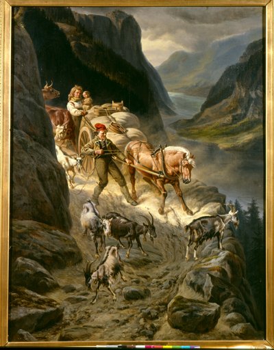 Down from the Mountain by Knud Bergslien