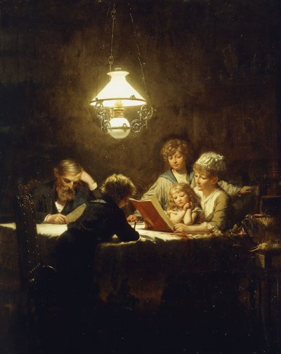 The Reading Lesson by Knut Ekvall