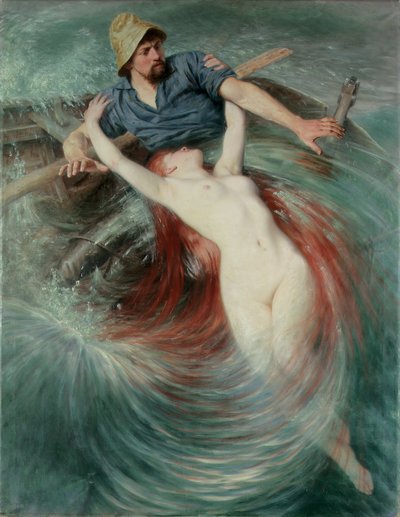 A Fisherman Engulfed by a Siren by Knut Ekwall