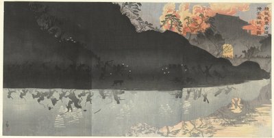 Our Elite Troops Occupy the Penghu Islands near Taiwan by Kobayashi Kiyochika