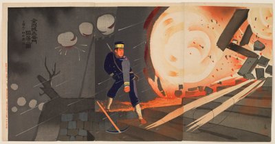 The Fall of Jinzhou Fortress: Private First Class Onoguchi Tokuji by Kobayashi Kiyochika