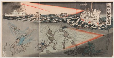 Extra Issue of September 20: The Great Naval Battle off the Yalu River by Kobayashi Toshimitsu