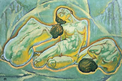 Three Crouching Women by Koloman Moser