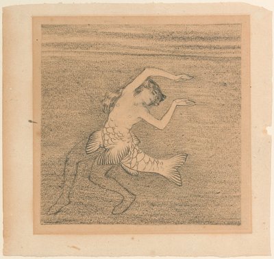 Figurine to one of the Rhine daughters for The Rhinegold by Richard Wagner, c. 1913 by Koloman Moser