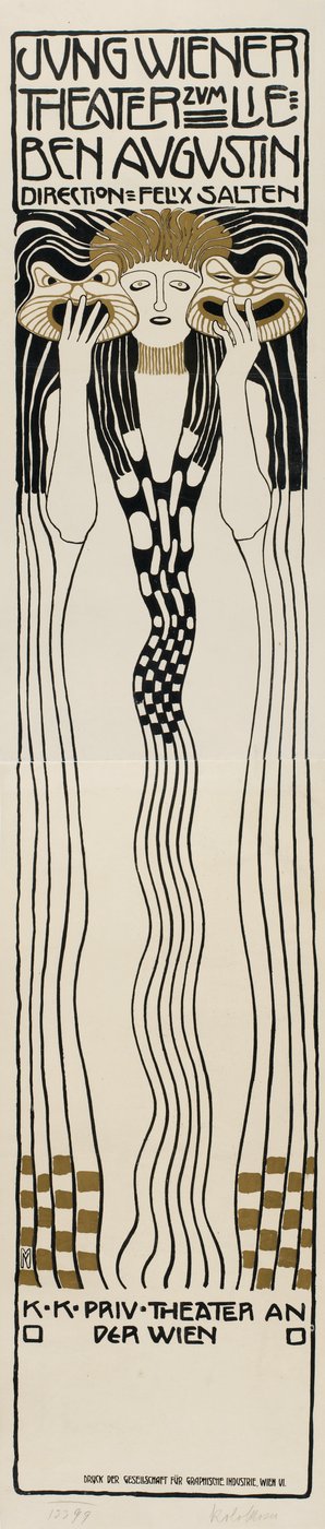 Jung-Wiener Theater Zum Lieben Augustin by Koloman Moser