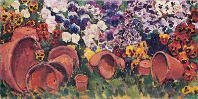 Pansies with Flower Pots by Koloman Moser