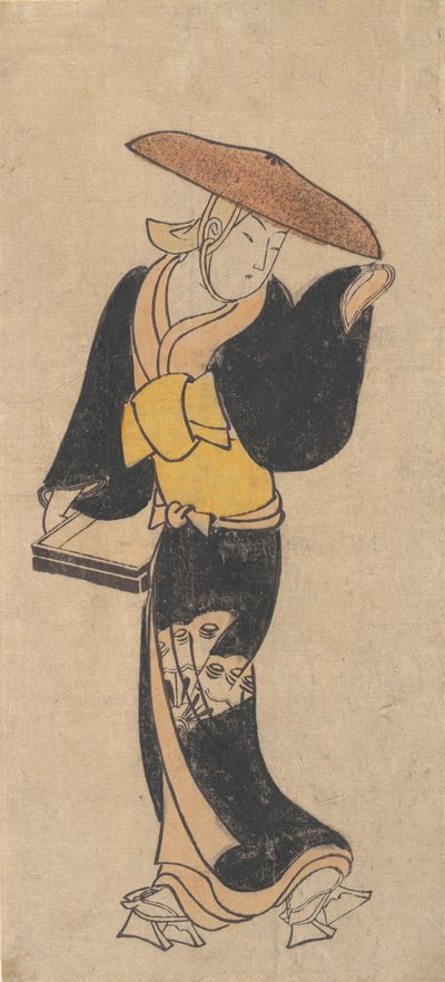 The Actor Sanjo Kantaro as an Itinerant Buddhist Nun, ca. 1715 by Kondo Kiyoharu