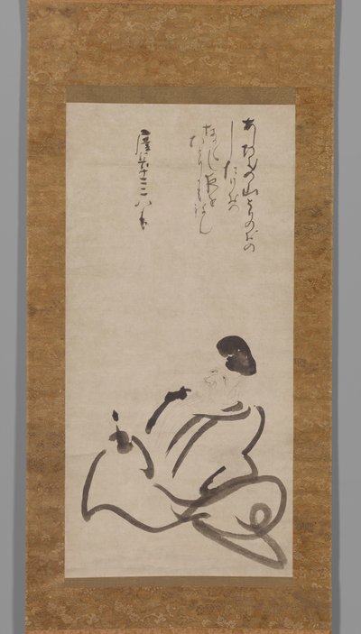The Poet Hitomaro by Konoe Nobutada