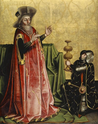 Abischai Before David from the Heilspiegel Altarpiece, c.1435 by Konrad Witz
