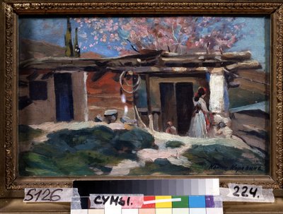The Crimea, Flowering Almond Trees by Konstantin Alekseevich Korovin
