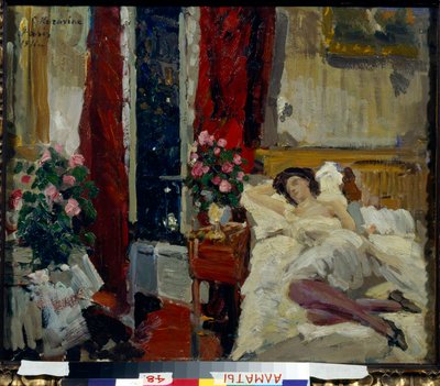 In the Room by Konstantin Alekseevich Korovin