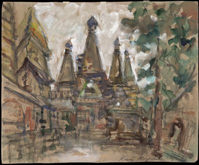 Stage design for the opera The Tsar
