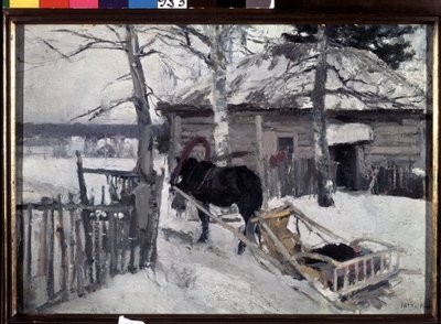 Winter by Konstantin Alekseevich Korovin