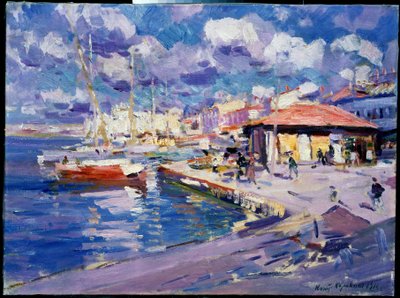Fishing Bay, Sevastopol by Konstantin Alekseevich Korovin